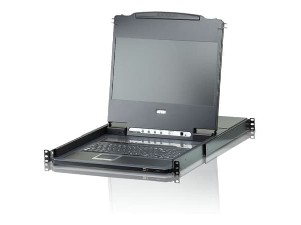 KVM-konsoll med KVM-svitsj - 8 porter - kan monteres i rack - 1U