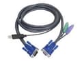 Miniatyrbild 2 av 5: ATEN Intelligent KVM Cable 2L-5502UP - Tangentbords-/video-/muskabel - USB, HD-15 (VGA) (hane) till PS/2, HD-15 (VGA) - 1.8 m