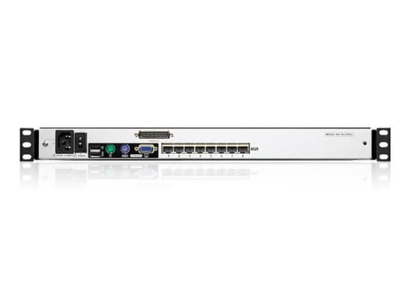 ATEN KL1508AM - KVM-konsoli KVM-kytkin - 8 porttia - PS/2, USB - 17" - rackversio - 1280 x 1024 @ 75 Hz - VGA - 1U