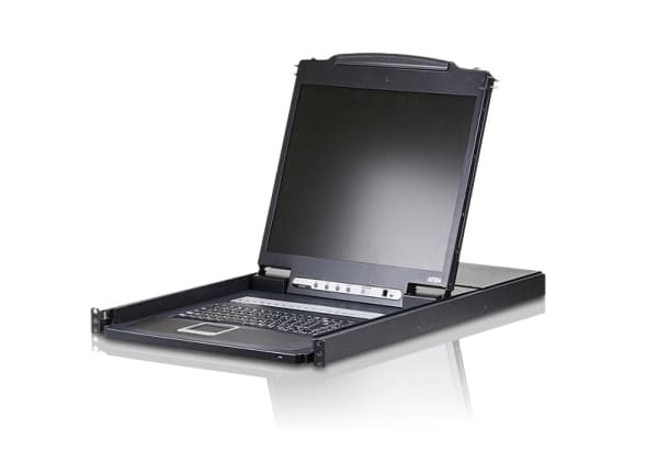 ATEN CL1316N - KVM-konsoll med KVM-svitsj - 16 porter - PS/2, USB - 19" - kan monteres i rack - 1280 x 1024 @ 75 Hz - 250 cd/m² - 1000:1 - 5 ms - 1U