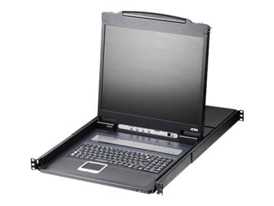 ATEN CL1316N - KVM-konsoll med KVM-svitsj - 16 porter - PS/2, USB - 19" - kan monteres i rack - 1280 x 1024 @ 75 Hz - 250 cd/m² - 1000:1 - 5 ms - 1U