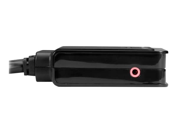 Black Box 4K60 DisplayPort Cable KVM Switch - KVM / lyd / USB-svitsj - 2 x KVM/lyd/USB - 1 lokalbruker - stasjonær