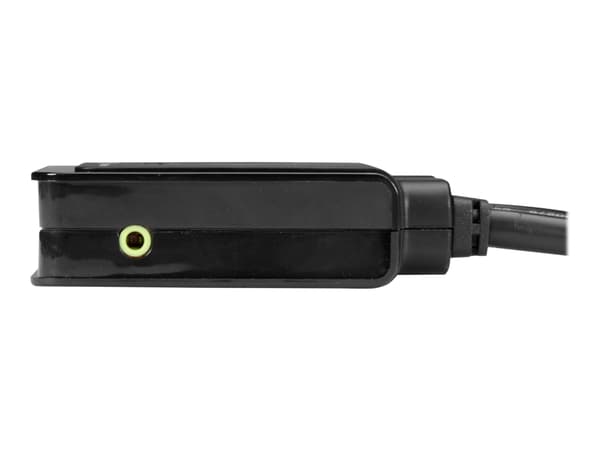 Black Box 4K60 DisplayPort Cable KVM Switch - KVM / lyd / USB-svitsj - 2 x KVM/lyd/USB - 1 lokalbruker - stasjonær