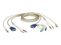 Black Box ServSwitch DT Pro II Cable - Tangentbords-/video-/muskabel - 1.8 m - för ServSwitch DT Pro II, DT Pro II KVM Switch Kit
