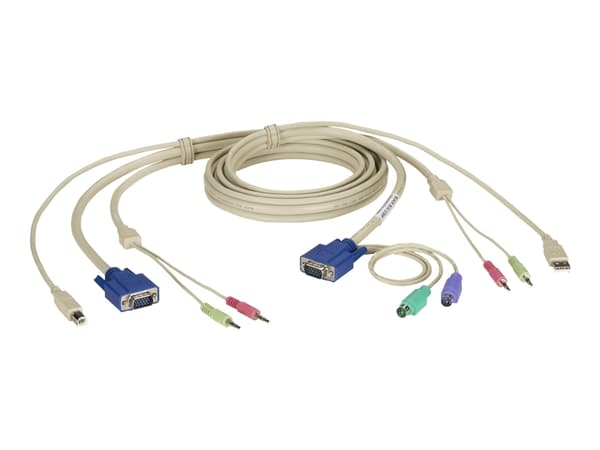 Black Box ServSwitch DT Pro II Cable - Tangentbords-/video-/muskabel - 1.8 m - för ServSwitch DT Pro II, DT Pro II KVM Switch Kit