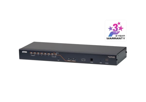 ATEN KH2508A-AX-G KVM-bryter Sort