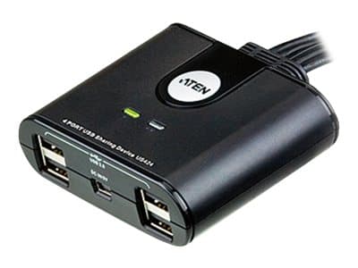 ATEN US424 4-Port USB Peripheral Sharing Device - USB-växel - skrivbordsmodell