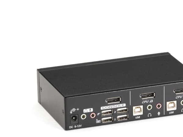 Black Box ServSwitch DT DisplayPort - KVM / lyd / USB-svitsj - 2 x KVM/lyd/USB - 1 lokalbruker - stasjonær