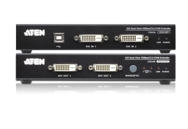 ATEN CE 624 - KVM / lyd / seriell / USB-svitsj - HDBaseT 2.0 - USB - opp til 150 m