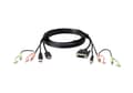 Miniatyrbild 2 av 3: ATEN 2L-7D02DH - Tangentbords-/video-/muskabel - USB, HDMI, 2 x stereo mini jack (hane) till USB typ B, DVI-D, 2 x stereo mini jack (hane) - 1.8 m -