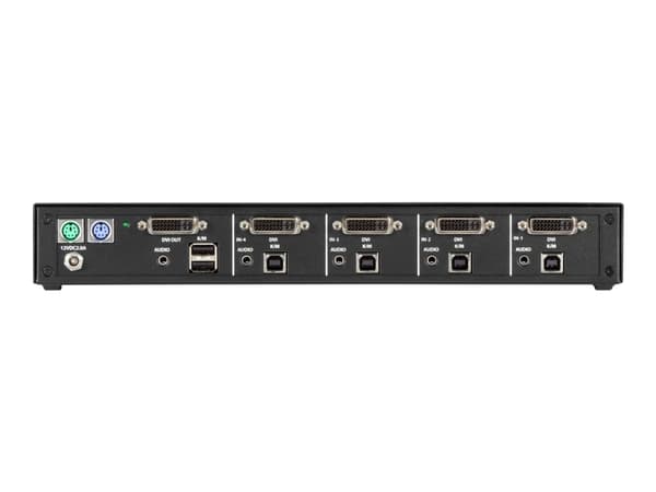 Black Box SECURE NIAP - Single-Head - omkopplare för tangentbord/video/mus/ljud - 4 x KVM/ljud - 1 lokal användare - skrivbordsmodell - TAA-kompatibe