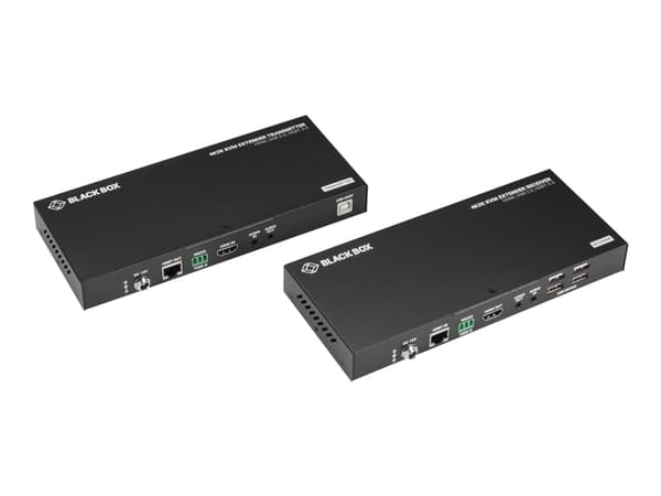 Black Box KVM-Extender 4K@60Hz, HDMI, USB 2.0, CAT5e/6/6A - KVM / lyd / seriell / USB-svitsj - CATx - USB - opp til 100 m