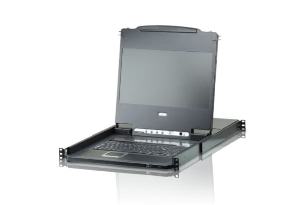 ATEN CL6708MW - KVM-konsoll med KVM-svitsj - 8 porter - USB - 43,9 cm (17,3") - rackmonterbar - 1920 x 1080 - DVI-I - 1U (CL6708MW D)