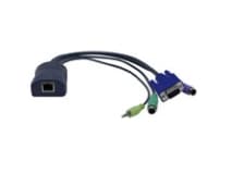 Adder CATx - Tastatur / video / musekabel (KVM) - USB, HD-15 (VGA), minijakk til RJ-45 (hunn) - for AdderView CATx AVX4016; AdderView CATx IP AVX4016
