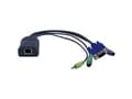 Miniatyrbilde 4 av 5: Adder CATx - Tastatur / video / musekabel (KVM) - USB, HD-15 (VGA), minijakk til RJ-45 (hunn) - for AdderView CATx AVX4016; AdderView CATx IP AVX4016