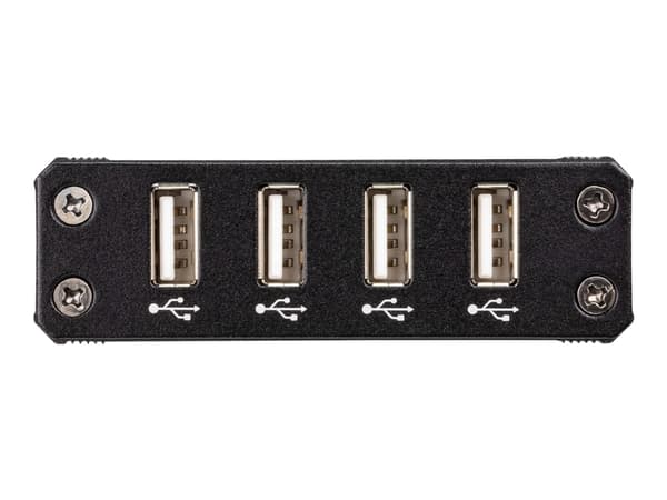 ATEN UCE32100-AT-G, Lähetin & vastaanotin, Langallinen, 100 m, Cat5, Musta, Metalli