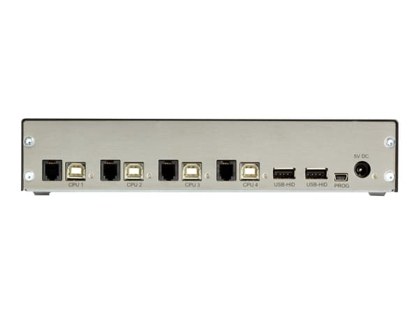 Black Box TC Series KM Desktop Switch, 4-Port, (2) HID - Omkopplare för tangentbord/mus - 4 x USB - skrivbordsmodell