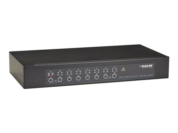 Black Box ServSwitch EC for DVI + USB Servers and DVI + USB Console - KVM-svitsj - 16 x KVM port(s) - 1 lokalbruker - stasjonær, rackmonterbar - TAA-