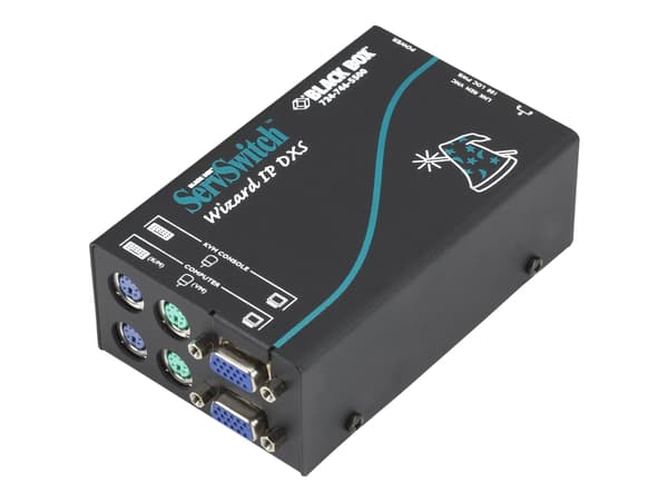 Black Box ServSwitch Wizard IP DXS KVM Extension - Förlängare för tangentbord/video/mus - 100Mb LAN - PS/2, USB