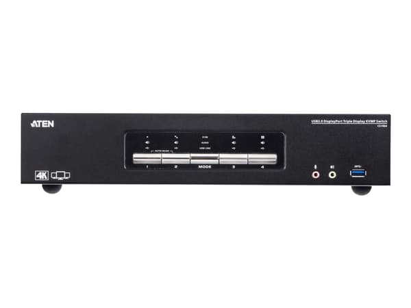 ATEN CS1964 - Omkopplare för tangentbord/video/mus/ljud/USB - 4 x KVM/ljud - 1 lokal användare - skrivbordsmodell