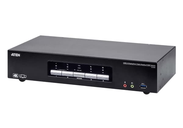 ATEN CS1964 - Omkopplare för tangentbord/video/mus/ljud/USB - 4 x KVM/ljud - 1 lokal användare - skrivbordsmodell