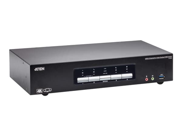 ATEN CS1964 - Omkopplare för tangentbord/video/mus/ljud/USB - 4 x KVM/ljud - 1 lokal användare - skrivbordsmodell