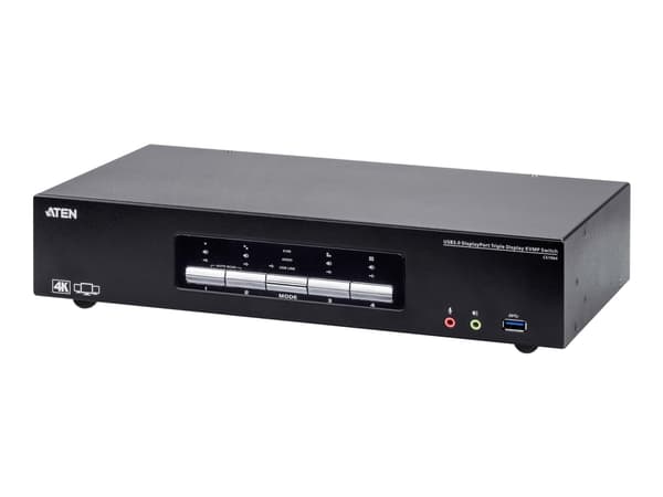 ATEN CS1964 - KVM / lyd / USB-svitsj - 4 x KVM/lyd - 1 lokalbruker - stasjonær Sort