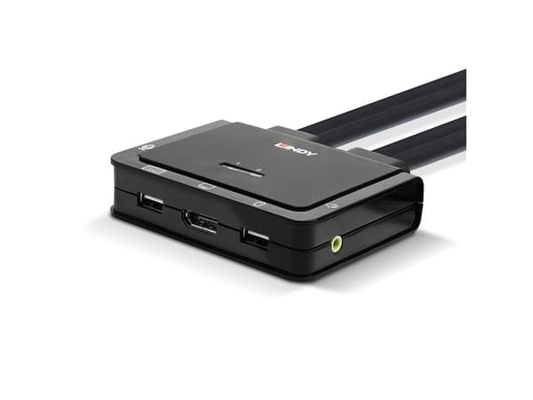 Lindy 42346, 3840 x 2160 piksler, 4K Ultra HD, Sort Sort