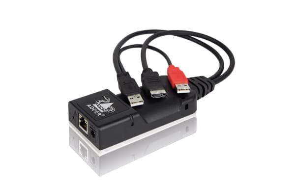 ADDER Infinity 101T, Sender, Koblet med ledninger (ikke trådløs), Cat5e, 2560 x 1600 piksler, Sort, Aluminium