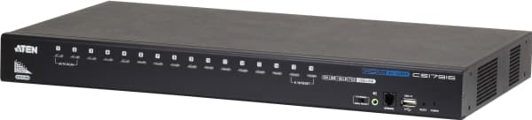ATEN CS17916 - Omkopplare för tangentbord/video/mus/ljud/USB - 16 x KVM/ljud/USB - 1 lokal användare - skrivbordsmodell, rackmonterbar