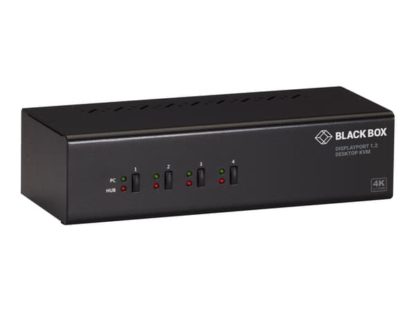 Black Box - KVM / lyd / USB-svitsj - 4 x KVM/lyd/USB - 1 lokalbruker - stasjonær - TAA-samsvar - med 2-års Double Diamond Warranty