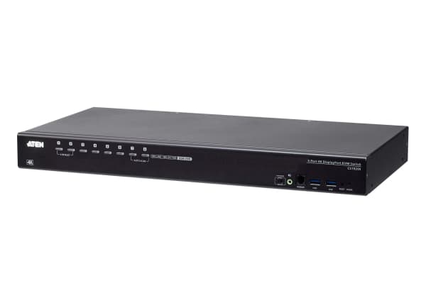 ATEN CS19208 - KVM / lyd / USB-svitsj - 8 x KVM/lyd/USB - 1 lokalbruker - stasjonær, rackmonterbar