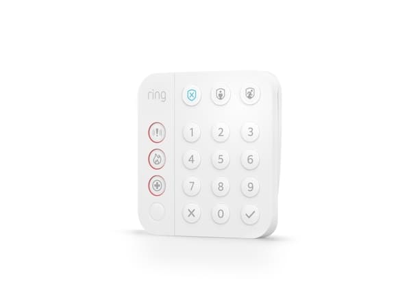 Ring Alarm Keypad - 2:a generationen - tangentbord - trådlös - Z-Wave - vit
