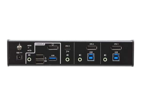 !3-Port USB-C DP Hybrid KVMP Switch CS1953-AT