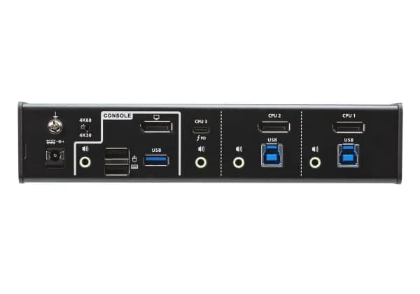 !3-Port USB-C DP Hybrid KVMP Switch CS1953-AT musta