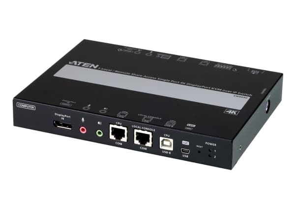 ATEN CN9950-AT-G, 4096 x 2160 pikseliä, Ethernet LAN, 4K Ultra HD, 9,76 W, Musta