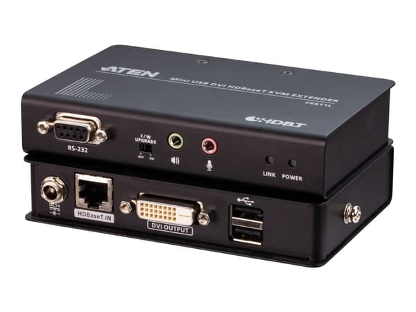 ATEN CE 611 - Förlängare för tangentbord/video/mus/seriell/USB - HDBaseT - USB - upp till 100 m