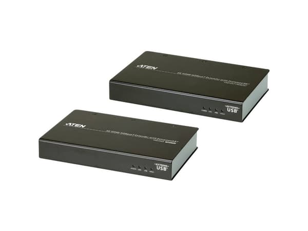 Aten VE813A, AV-sender og -mottaker, 100 m, Koblet med ledninger (ikke trådløs), 3D, Sort, HDCP