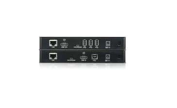 Aten VE813A, AV-sender og -mottaker, 100 m, Koblet med ledninger (ikke trådløs), 3D, Sort, HDCP