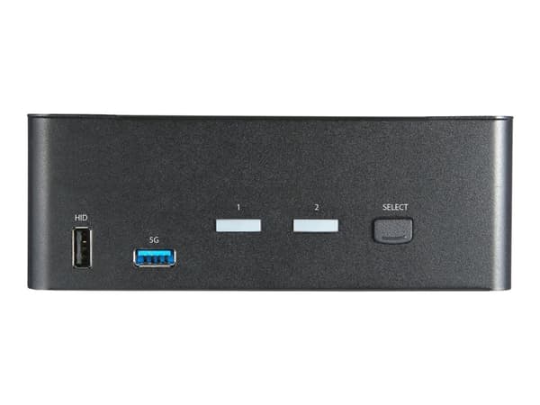 StarTech.com 2-ports HDMI KVM-switch för dubbla skärmar - 4K 60 Hz Ultra HD HDR - Desktop 4K HDMI 2.0 KVM-switch med 2 portar USB 3.0-hubb (5 Gbit/s)