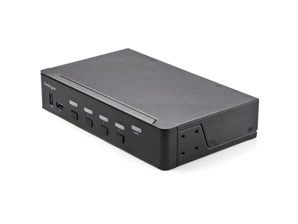 StarTech.com 4 Port HDMI KVM Switch, Single Monitor 4K 60Hz Ultra HD HDR, Desktop HDMI 2.0 KVM Switch with 2 Port USB 3.0 Hub (5Gbps) & 4x USB 2.0 HI