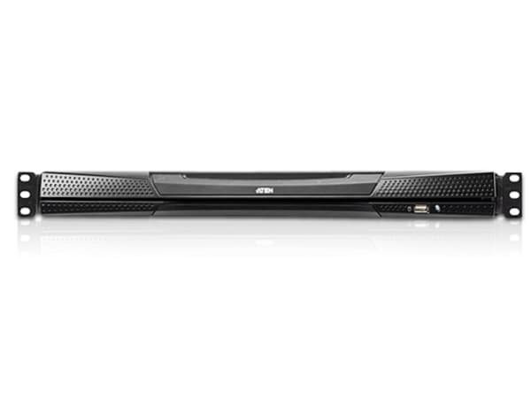 ATEN KL1508AIM-AXA-AG, 1600 x 1200 piksler, Ethernet/bredbåndsforbindelse, Rack-montering, 1U, 28 W, Sort