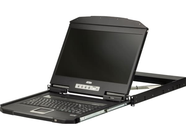 ATEN CL3700NW, 1920 x 1080 pixels, Full HD, Rack mounting, 1U, Black
