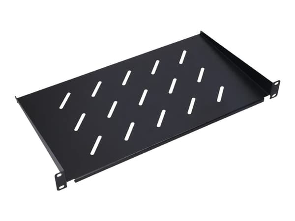 Extralink - Hylla för rack - 350 mm - svart - 1U - 19"