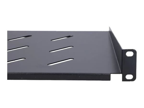 Extralink - Hylla för rack - 350 mm - svart - 1U - 19"