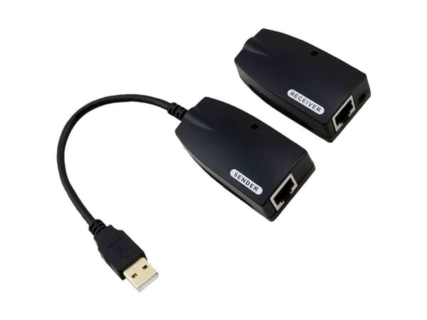 Value 12.99.1123, USB-A, RJ-45, USB-A, RJ-45, 0,15 m, Svart