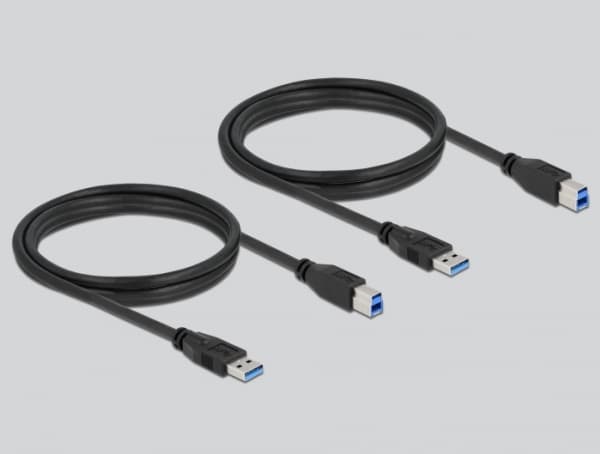 Delock - USB-växel - 2 x USB 3.1 Gen 1 - väggmonterbar, bordsmonterbar