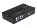 Miniatyrbild 2 av 5: Delock - USB-växel - 2 x USB 3.1 Gen 1 - väggmonterbar, bordsmonterbar