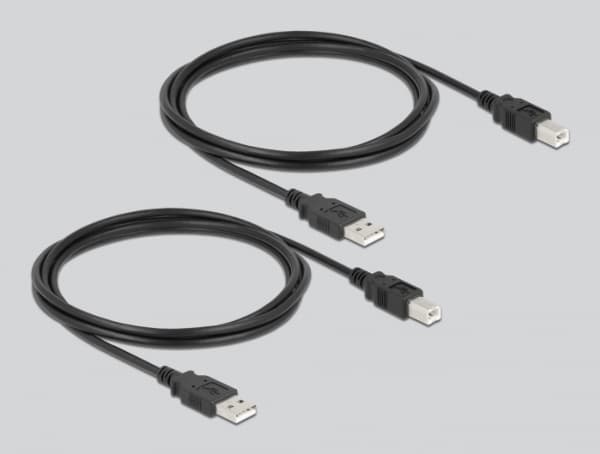 Delock - USB-växel - 4 x USB 2.0 - väggmonterbar, bordsmonterbar