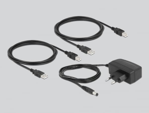 Delock - USB-periferdelesvitsj - 4 x USB 2.0 - stasjonær
